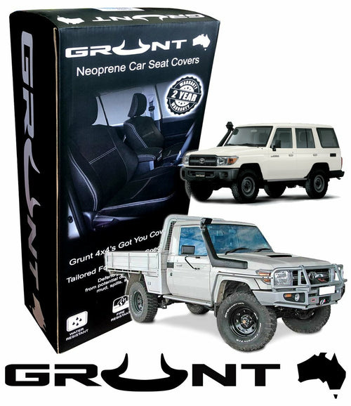 Grunt 4x4 Neoprene Seat Covers - Toyota LandCruiser 70 / 76 / 79 Series - image 2
