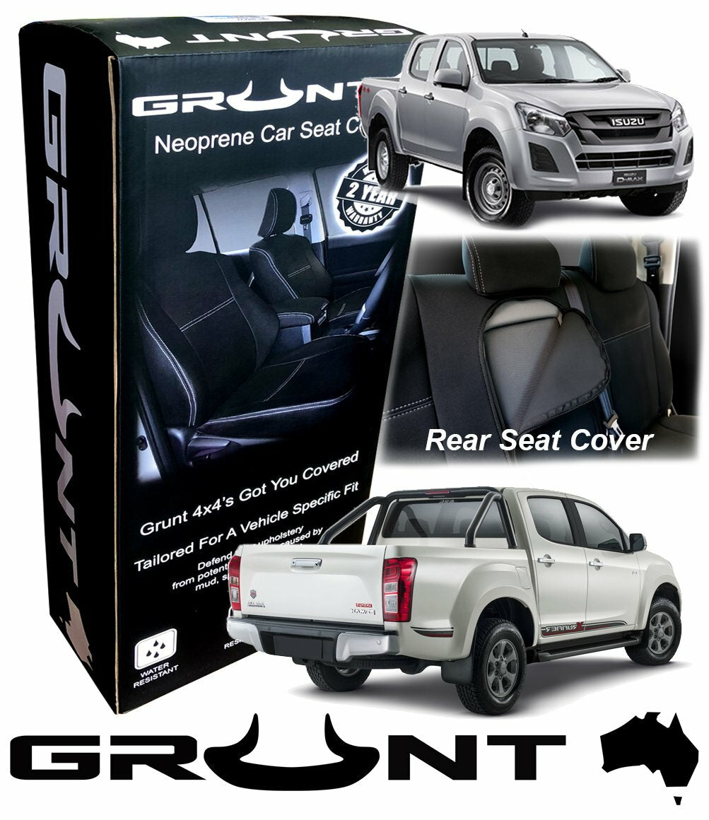 Grunt 4x4 Neoprene Seat Covers - Isuzu D-Max (2012-2019)