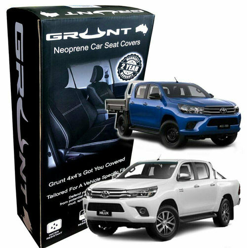Grunt 4x4 Neoprene Seat Covers - Toyota Hilux (2015-2019)
