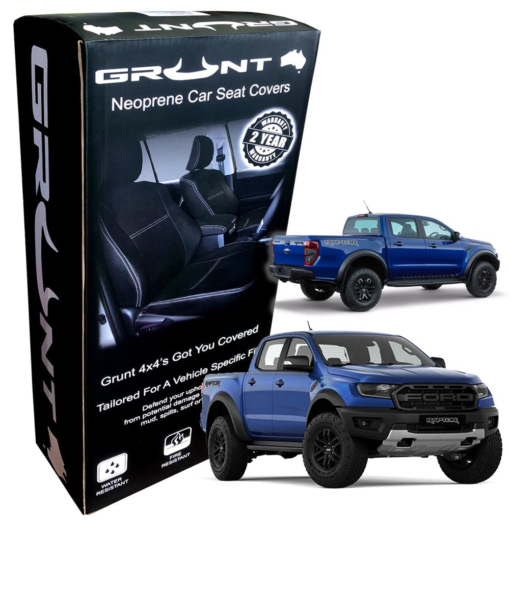 Grunt 4x4 Neoprene Seat Covers - Ford Ranger Raptor (09/2018 on)