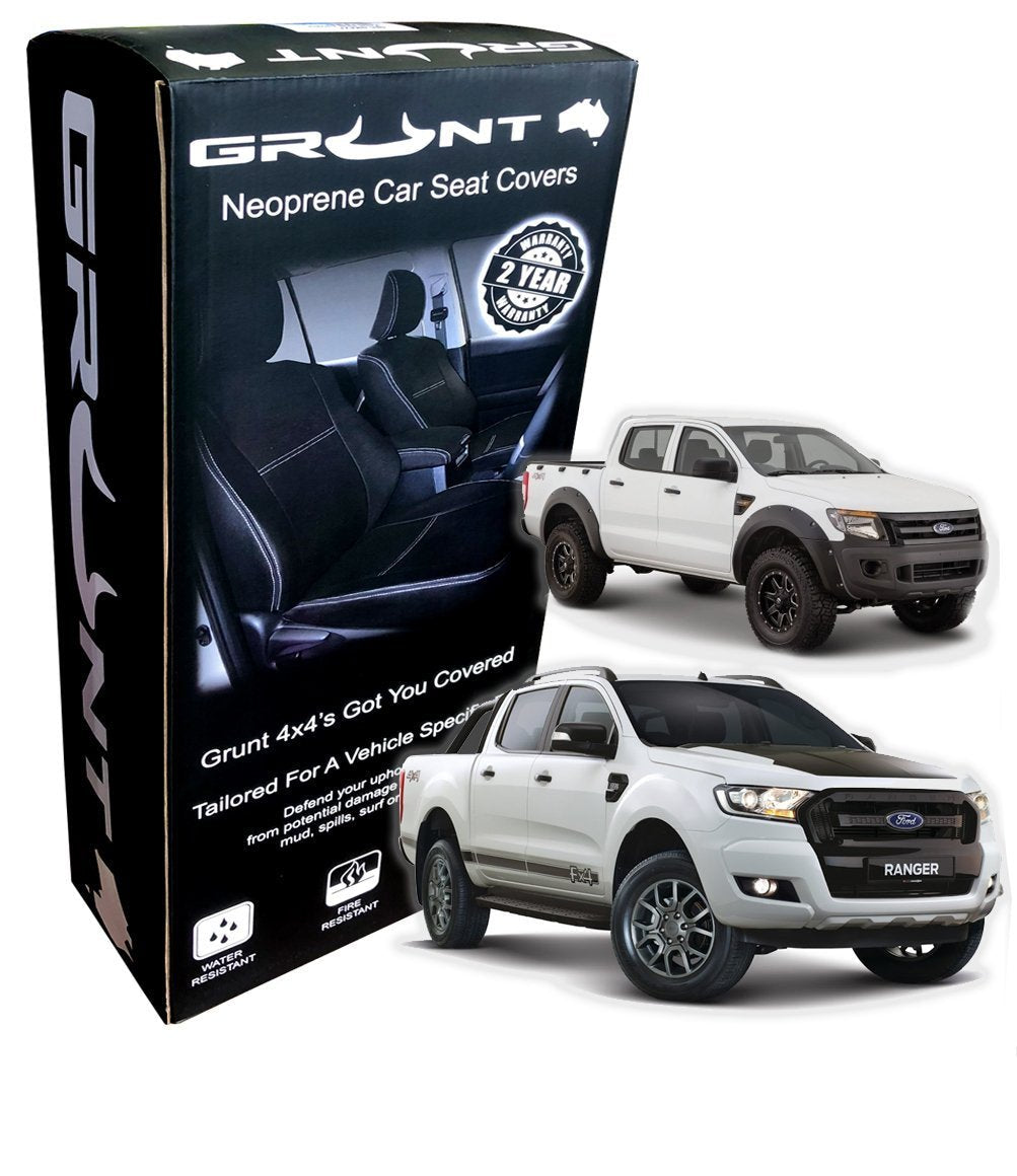 Grunt 4x4 Neoprene Seat Covers - Ford Ranger PX / PX2 / PX3 (2011-2019)