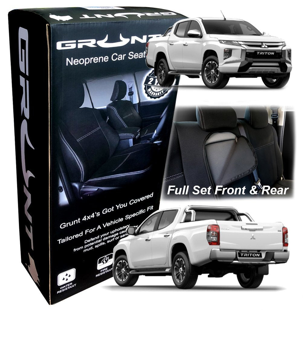 Grunt 4x4 Neoprene Seat Covers - Mitsubishi Triton MR (01/2019 on) - image 12