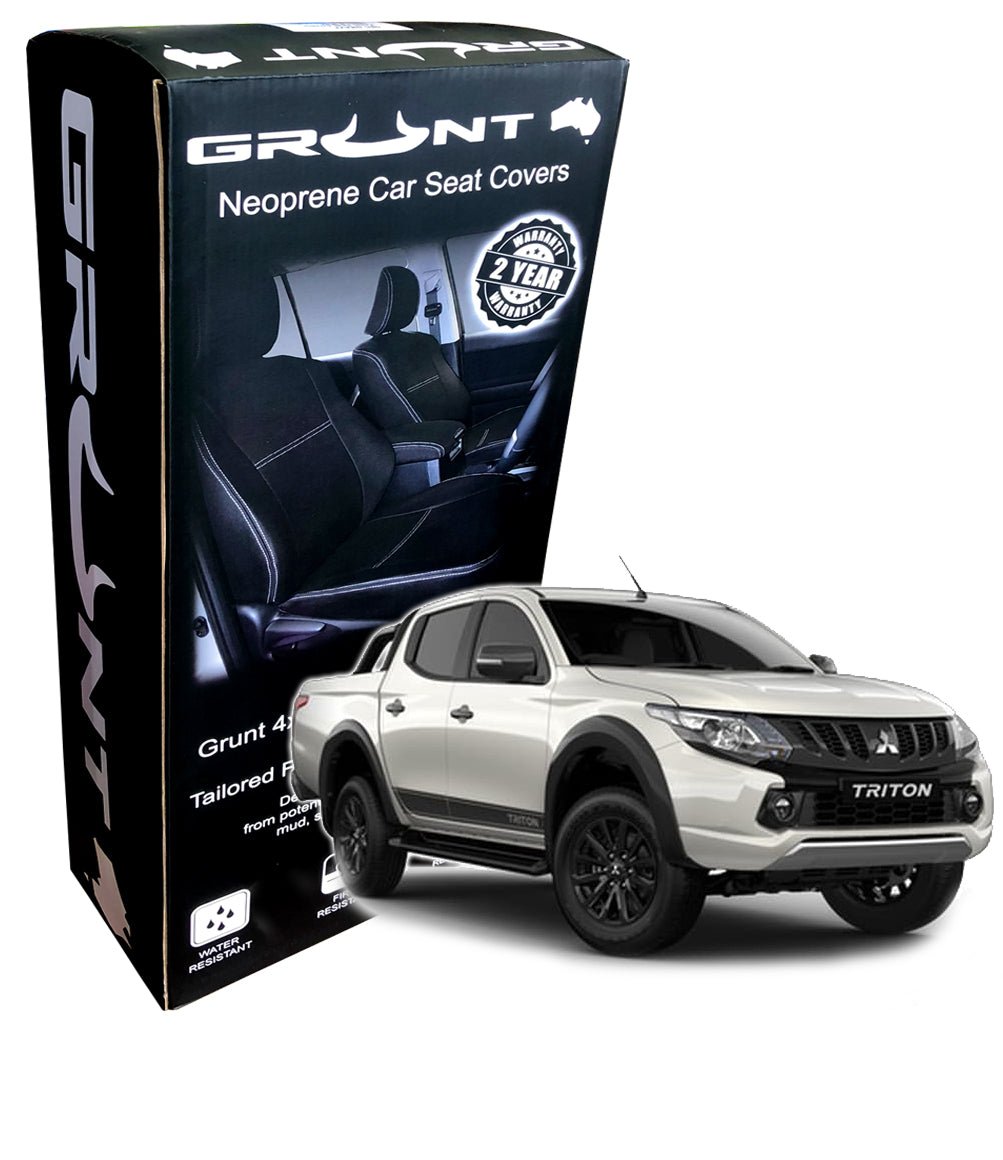 Grunt 4x4 Neoprene Seat Covers - Mitsubishi Triton MQ (2015-2020)